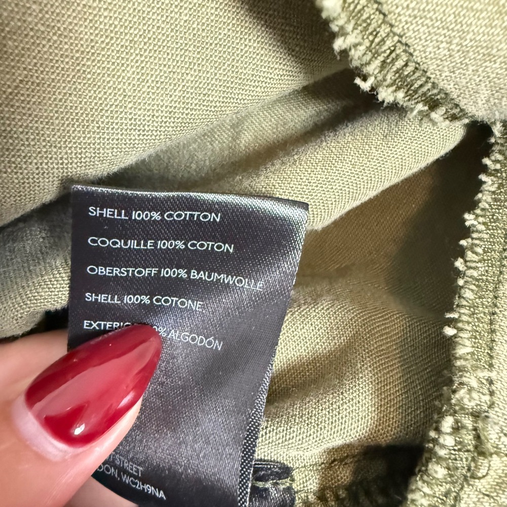 We The Free Olive Green Button-Down Peplum Shirt - Picture 8 of 11